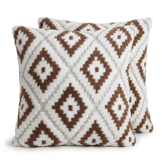 Geometric Diamond Cushion Cover