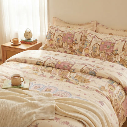 1 Pair Children's Cute Bear Printed Pillowcases