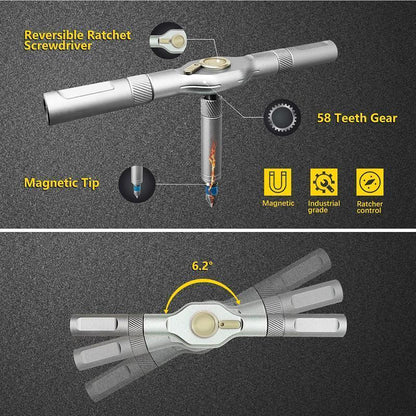 QIAWI™-Multifunctional Toolbox🛠️24-IN-1 Ratchet Set🔥
